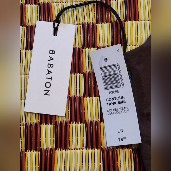 Babaton Contour Tank Mini Dress. Coffee Brown Color. Sz L. NWT. - Picture 3 of 7